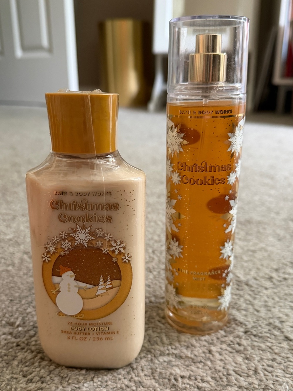 Bath & Body Works Christmas Cookies Mist + Body Lotion Set Discontinued